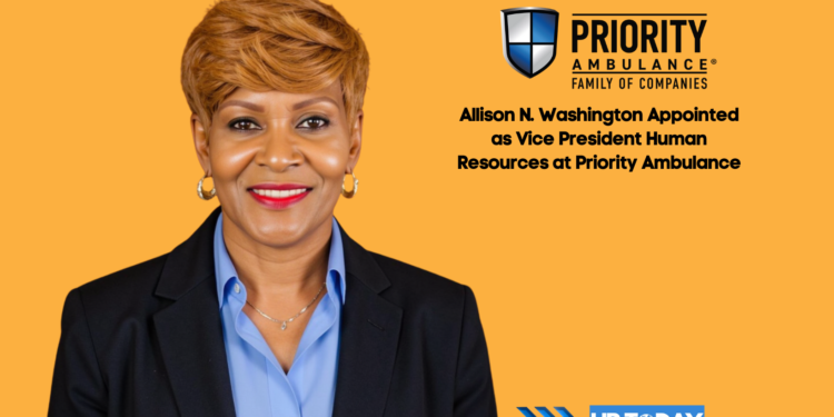Allison N. Washington Appointed as Vice President Human Resources at Priority Ambulance