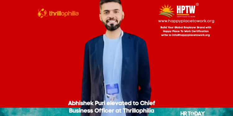 Abhishek Puri elevated to Chief Business Officer at Thrillophilia
