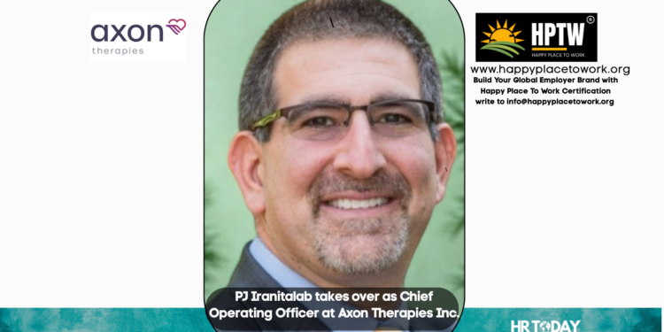 PJ Iranitalab takes over as Chief Operating Officer at Axon Therapies Inc.