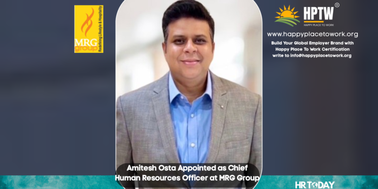 Amitesh Osta Appointed as Chief Human Resources Officer at MRG Group