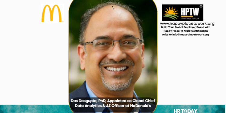 Das Dasgupta, PhD, Appointed as Global Chief Data Analytics & AI Officer at McDonald’s