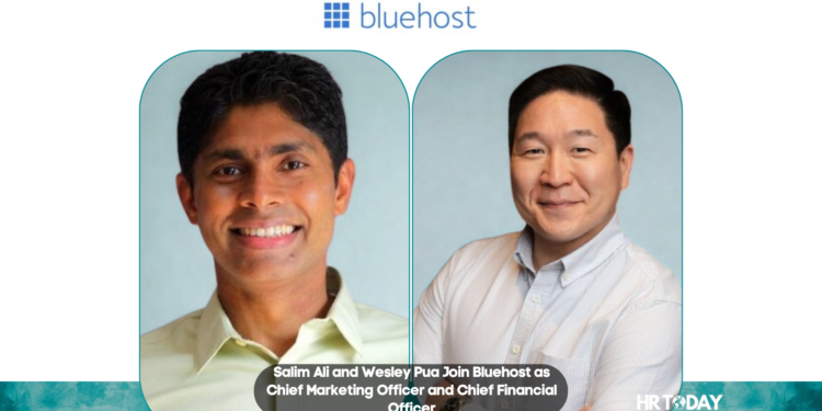 Salim Ali and Wesley Pua Join Bluehost as Chief Marketing Officer and Chief Financial Officer