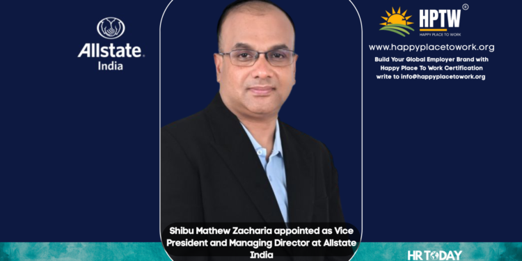 Shibu Mathew Zacharia appointed as Vice President and Managing Director at Allstate India