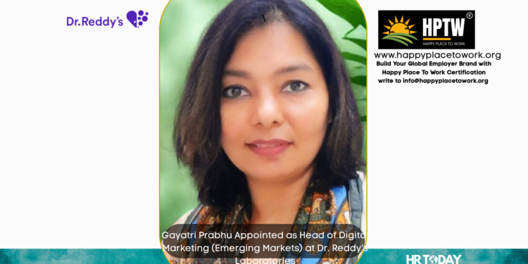 Gayatri Prabhu Appointed as Head of Digital Marketing (Emerging Markets) at Dr. Reddy’s Laboratories