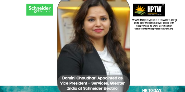 Damini Chaudhari Appointed as Vice President – Services, Greater India at Schneider Electric