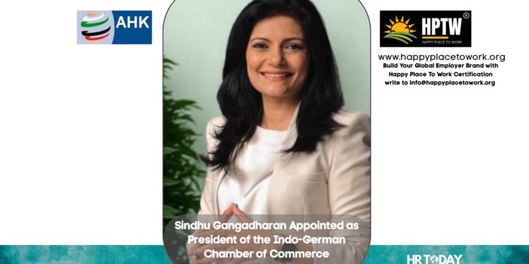 Sindhu Gangadharan Appointed as President of the Indo-German Chamber of Commerce