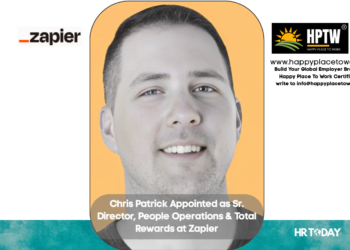 Chris Patrick Appointed as Sr. Director, People Operations & Total Rewards at Zapier