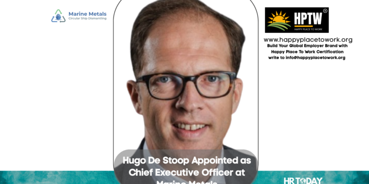 Hugo De Stoop Appointed as Chief Executive Officer at Marine Metals