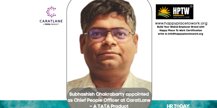 Subhashish Chakrabarty appointed as Chief People Officer at CaratLane – A TATA Product
