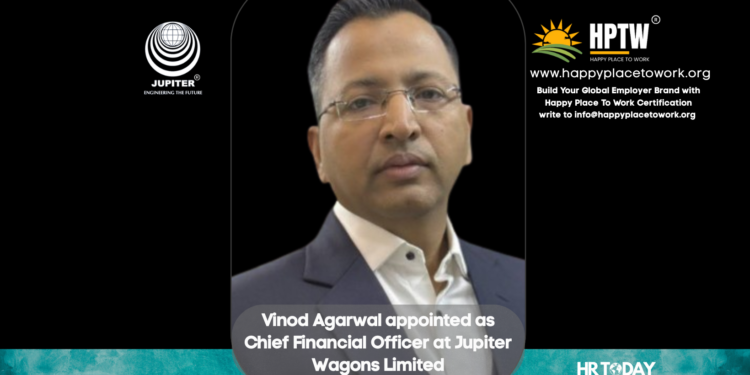 Vinod Agarwal appointed as Chief Financial Officer at Jupiter Wagons Limited