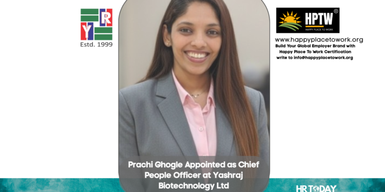 Prachi Ghogle Appointed as Chief People Officer at Yashraj Biotechnology Ltd