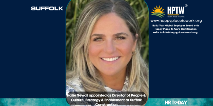 Hallie Sewall appointed as Director of People & Culture, Strategy & Enablement at Suffolk Construction