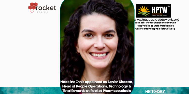 Madeline Innis appointed as Senior Director, Head of People Operations, Technology & Total Rewards at Rocket Pharmaceuticals