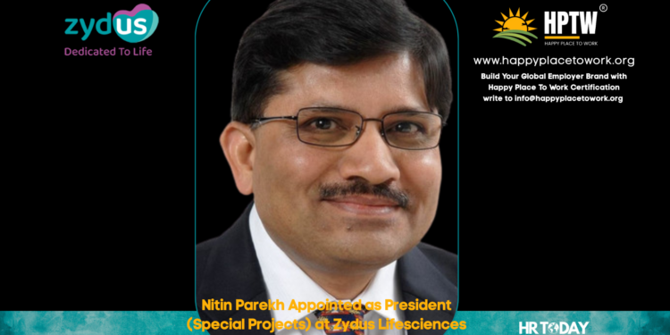Nitin Parekh Appointed as President (Special Projects) at Zydus Lifesciences