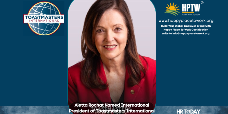 Aletta Rochat Named International President of Toastmasters International