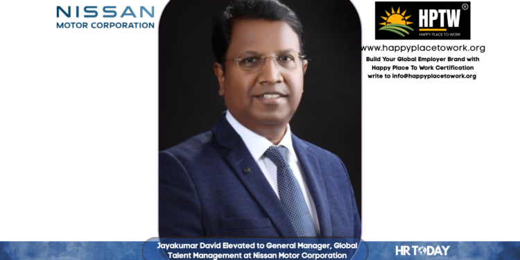 Jayakumar David Elevated to General Manager, Global Talent Management at Nissan Motor Corporation