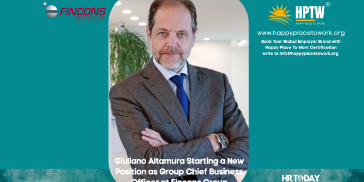 Giuliano Altamura Starting a New Position as Group Chief Business Officer at Fincons Group