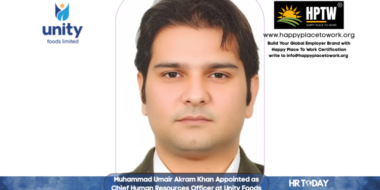 Muhammad Umair Akram Khan Appointed as Chief Human Resources Officer at Unity Foods Limited
