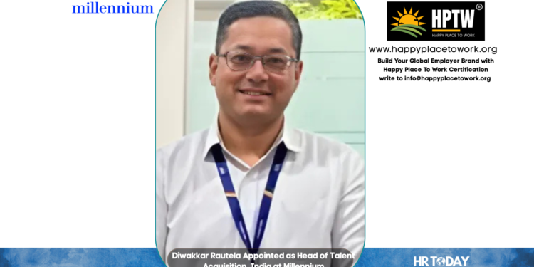 Diwakkar Rautela Appointed as Head of Talent Acquisition, India at Millennium