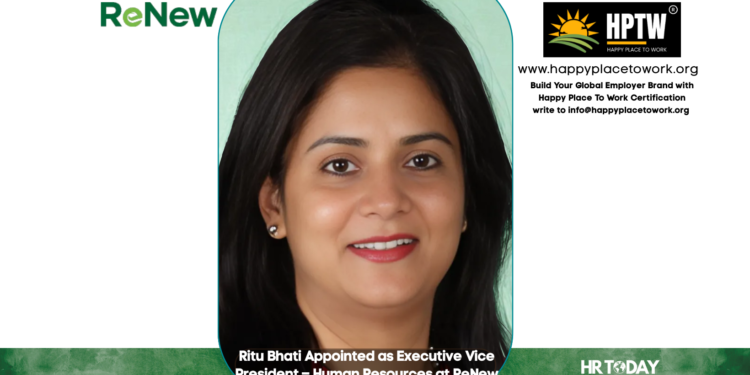 Ritu Bhati Appointed as Executive Vice President – Human Resources at ReNew