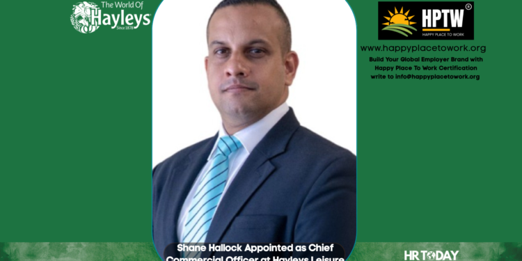 Shane Hallock Appointed as Chief Commercial Officer at Hayleys Leisure