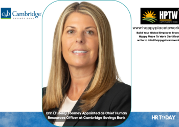Erin (Tutela) Toomey Appointed as Chief Human Resources Officer at Cambridge Savings Bank