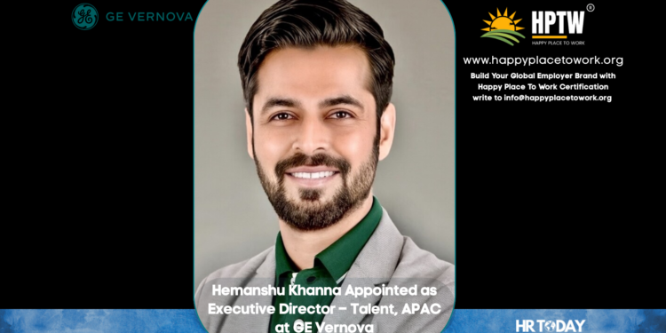 Hemanshu Khanna Appointed as Executive Director – Talent, APAC at GE Vernova