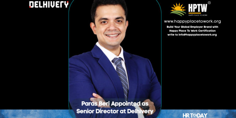 Paras Beri Appointed as Senior Director at Delhivery