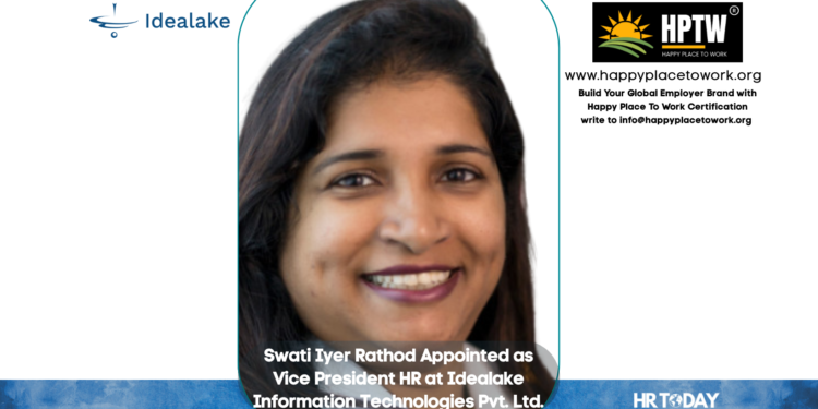Swati Iyer Rathod Appointed as Vice President HR at Idealake Information Technologies Pvt. Ltd.