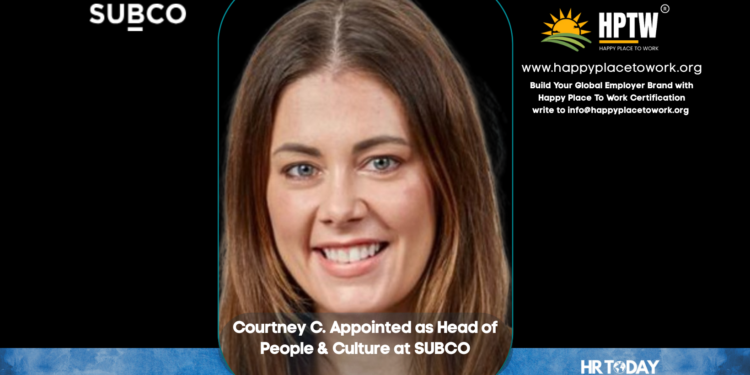 Courtney C. Appointed as Head of People & Culture at SUBCO