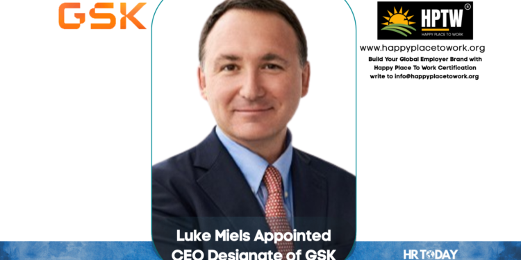 Luke Miels Appointed CEO Designate of GSK