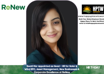 Swati Mor Appointed as Head – HR for Solar & Wind EPC, Asset Management, New Businesses & Corporate Excellence at ReNew