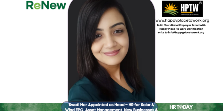 Swati Mor Appointed as Head – HR for Solar & Wind EPC, Asset Management, New Businesses & Corporate Excellence at ReNew