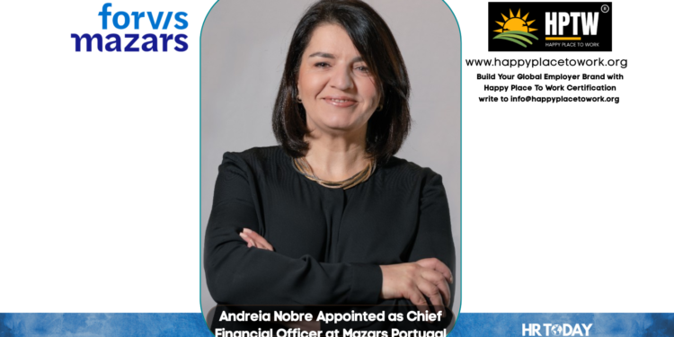 Andreia Nobre Appointed as Chief Financial Officer at Mazars Portugal