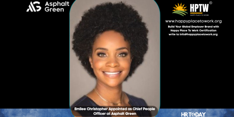 Emilee Christopher Appointed as Chief People Officer at Asphalt Green