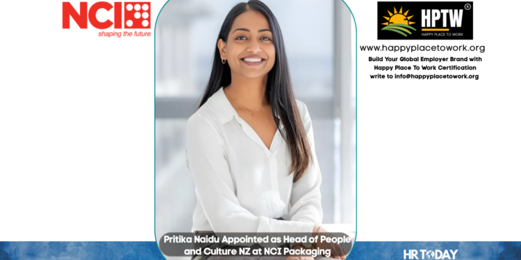 Pritika Naidu Appointed as Head of People and Culture NZ at NCI Packaging