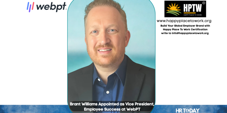 Brant Williams Appointed as Vice President, Employee Success at WebPT