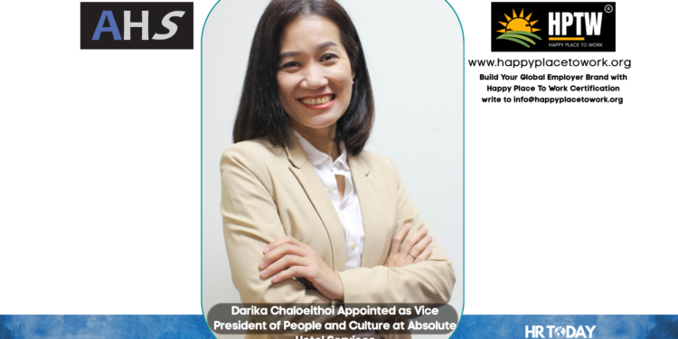 Darika Chaloeithoi Appointed as Vice President of People and Culture at Absolute Hotel Services