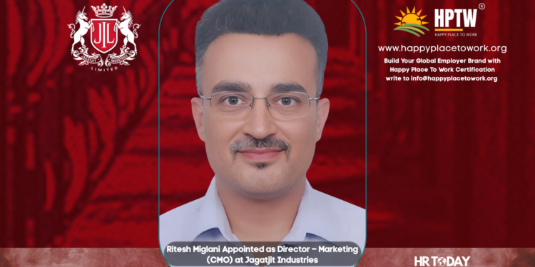 Ritesh Miglani Appointed as Director – Marketing (CMO) at Jagatjit Industries