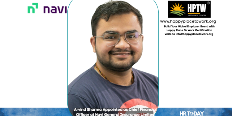 Arvind Sharma Appointed as Chief Financial Officer at Navi General Insurance Limited
