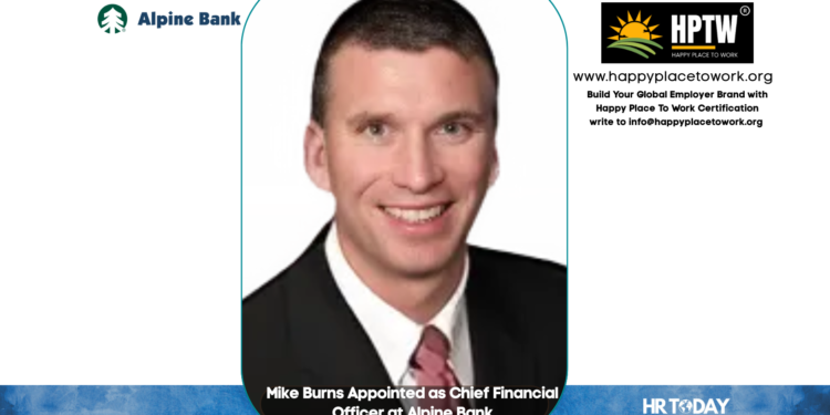 Mike Burns Appointed as Chief Financial Officer at Alpine Bank