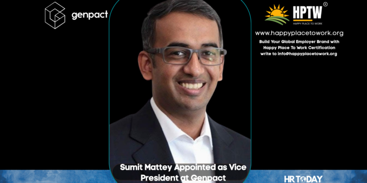 Sumit Mattey Appointed as Vice President at Genpact