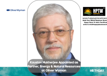 Kaustav Mukherjee Appointed as Partner, Energy & Natural Resources at Oliver Wyman