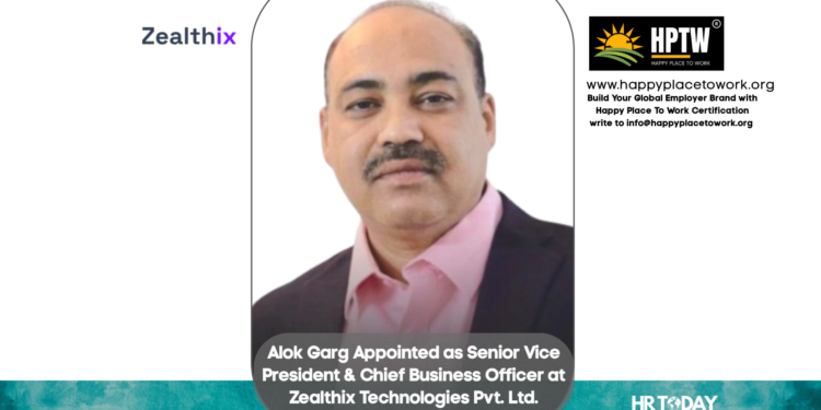 Alok Garg Appointed as Senior Vice President & Chief Business Officer at Zealthix Technologies Pvt. Ltd.