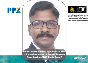 Mukesh Kumar SPHRi™ Appointed as Head – Human Resources at Pioneer Property Zone Services (ICS Realty Group)