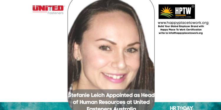 Stefanie Leich Appointed as Head of Human Resources at United Fasteners Australia
