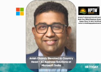 Anish Chandy Elevated to Country Head – AI Business Solutions at Microsoft India