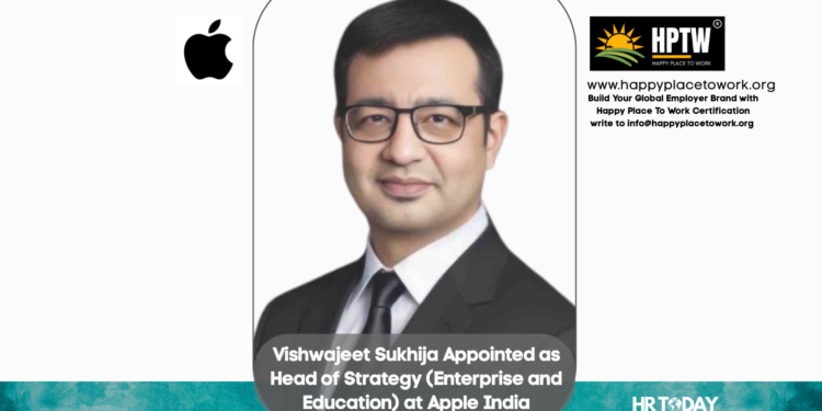 Vishwajeet Sukhija Appointed as Head of Strategy (Enterprise and Education) at Apple India