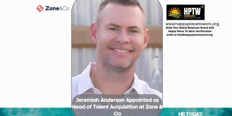 Jeremiah Anderson Appointed as Head of Talent Acquisition at Zone & Co