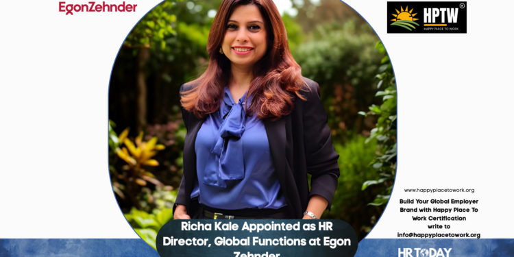 Richa Kale Appointed as HR Director, Global Functions at Egon Zehnder